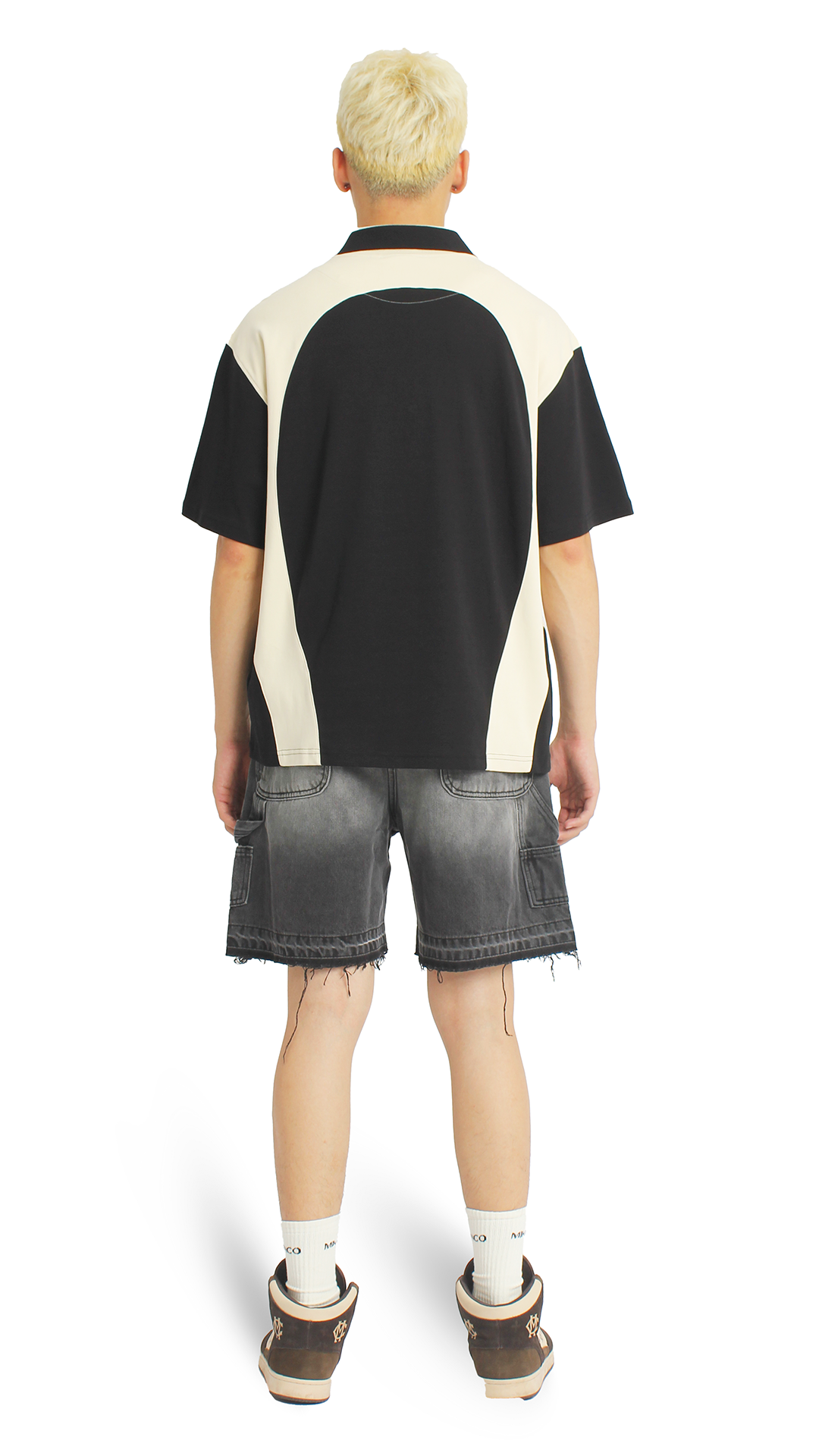 COLORBLOCK POLO – ĐEN