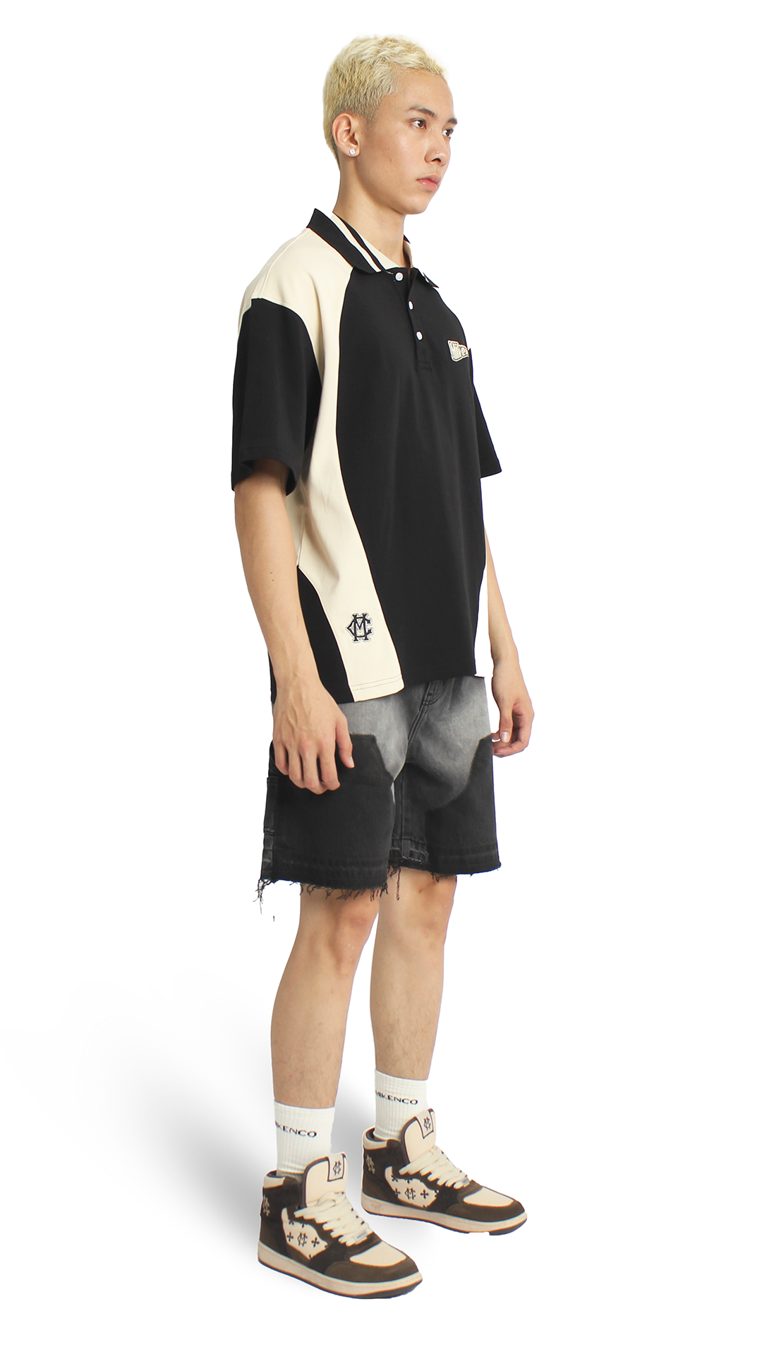 COLORBLOCK POLO – ĐEN