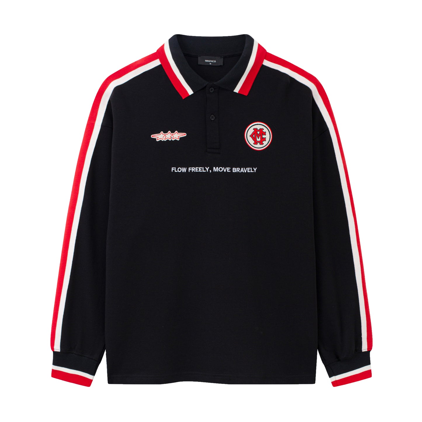 STREET RACE LONG SLEEVE POLO – ĐEN