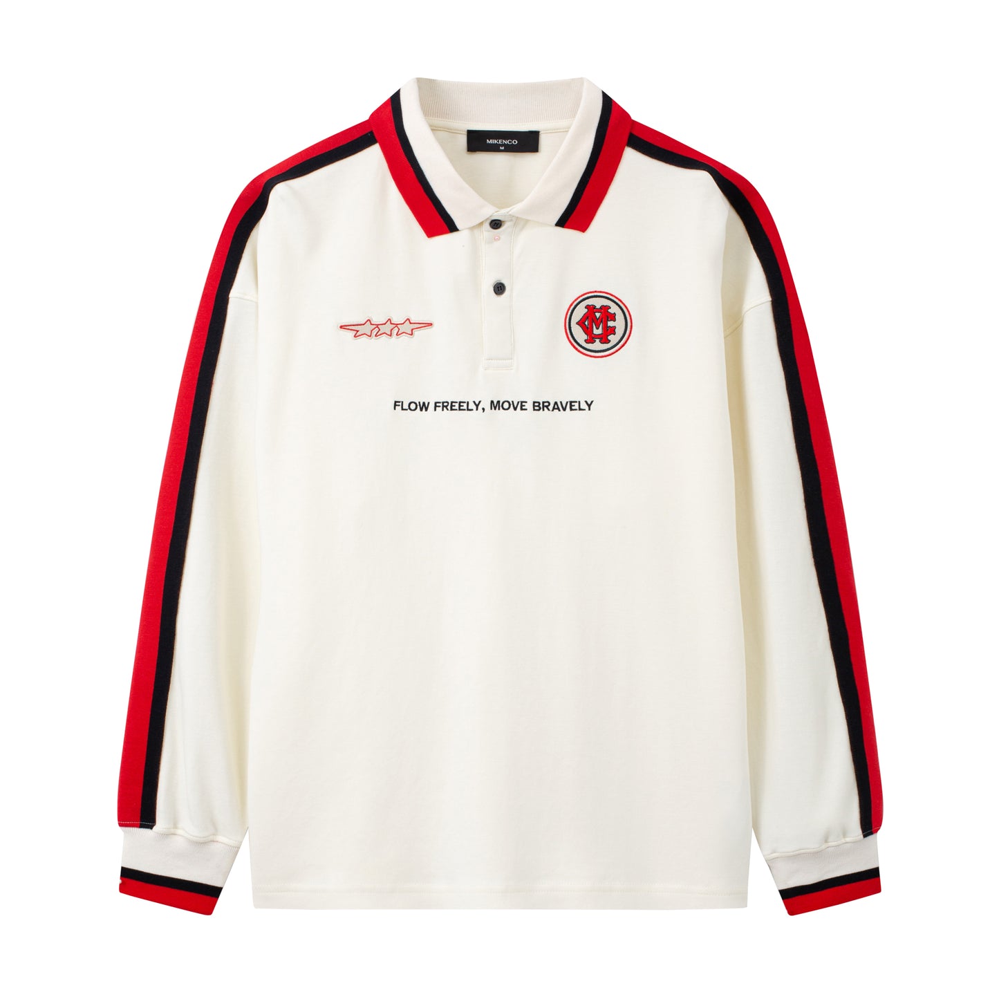 STREET RACE LONG SLEEVE POLO - BEIGE