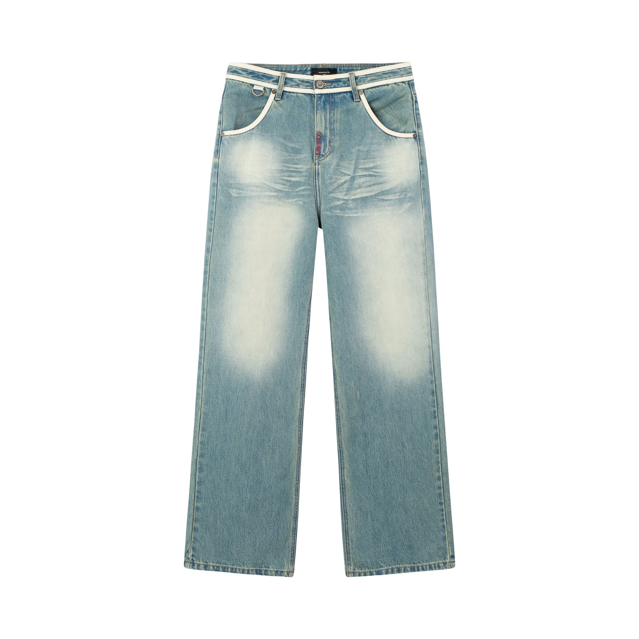 STRAINGHT RIGID WASH JEANS