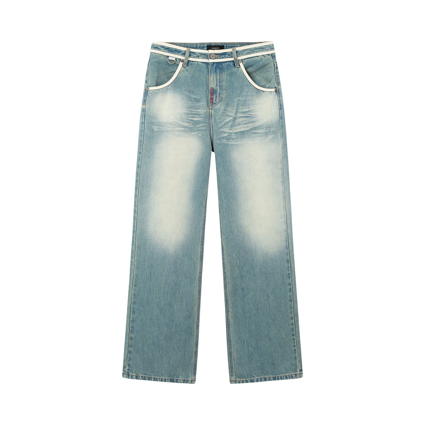 STRAIGHT RIGID WASH JEANS