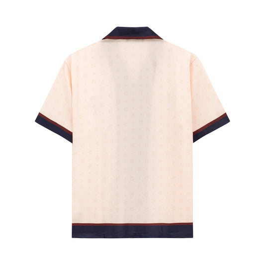 MONOGRAM SATIN SHIRT