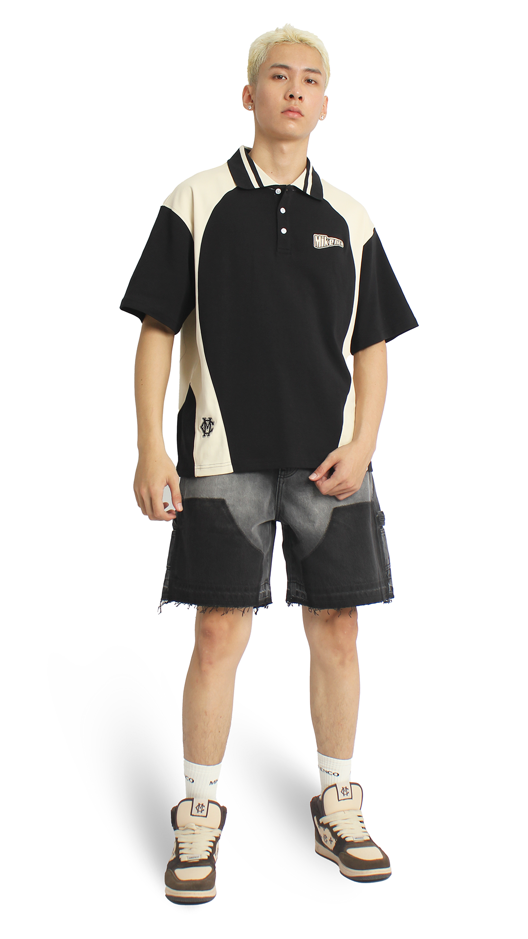 COLORBLOCK POLO – ĐEN