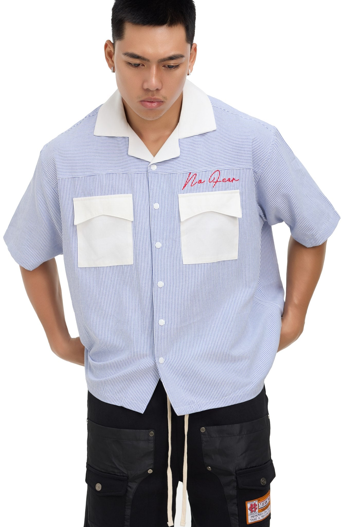 NO FEAR PINSTRIPE SHIRT