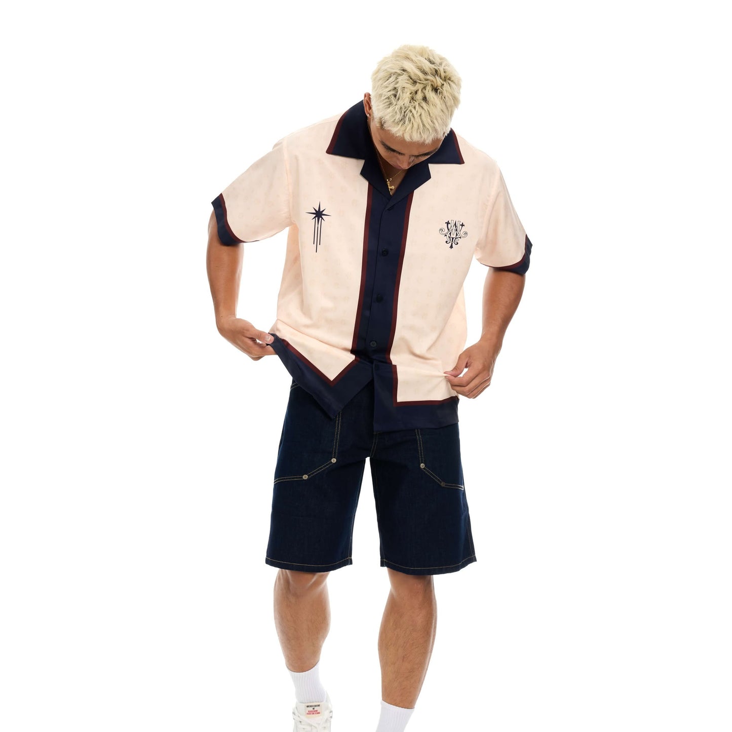 MONOGRAM SATIN SHIRT