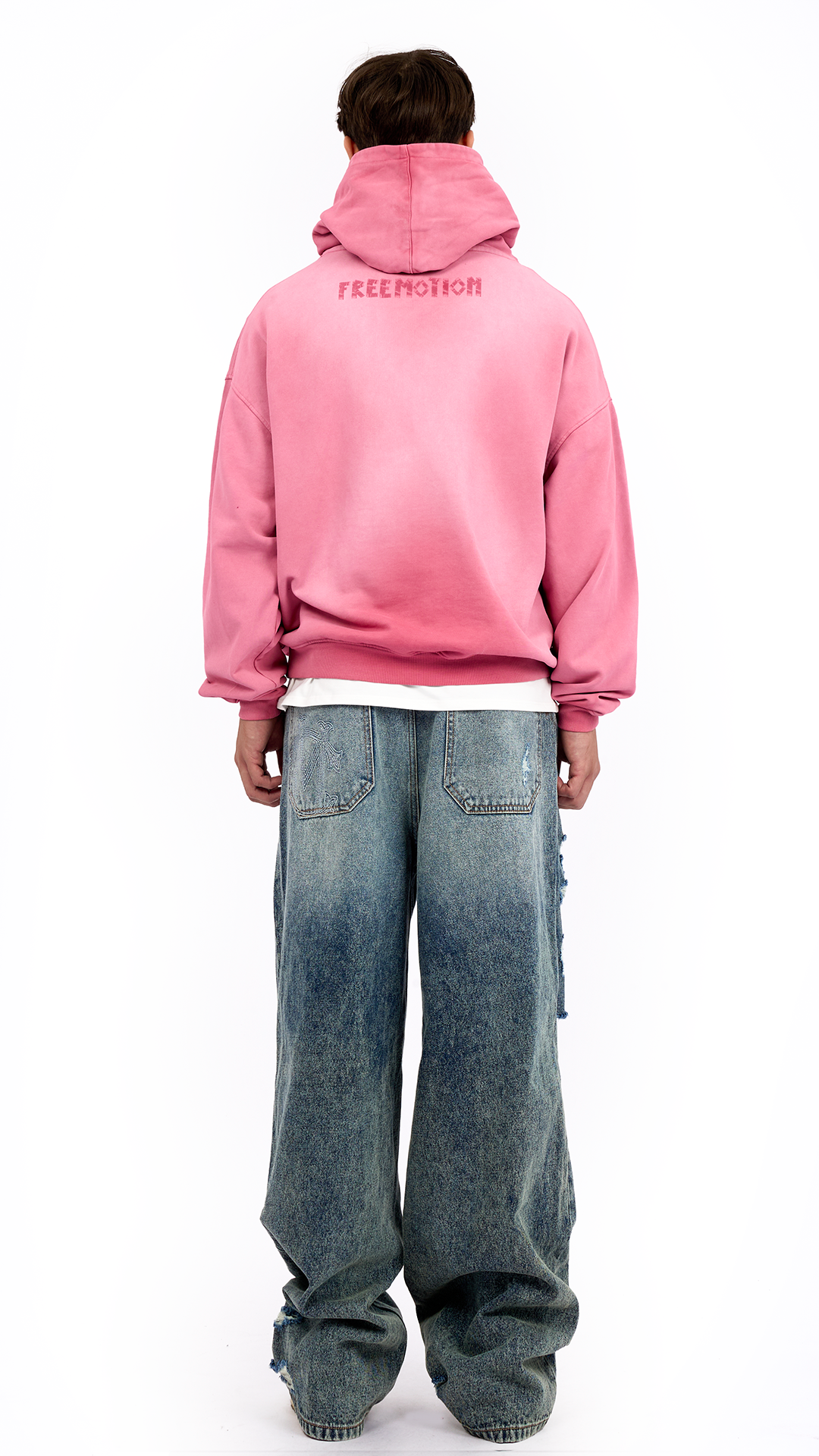 FREE MOTION WASH HOODIE – HỒNG