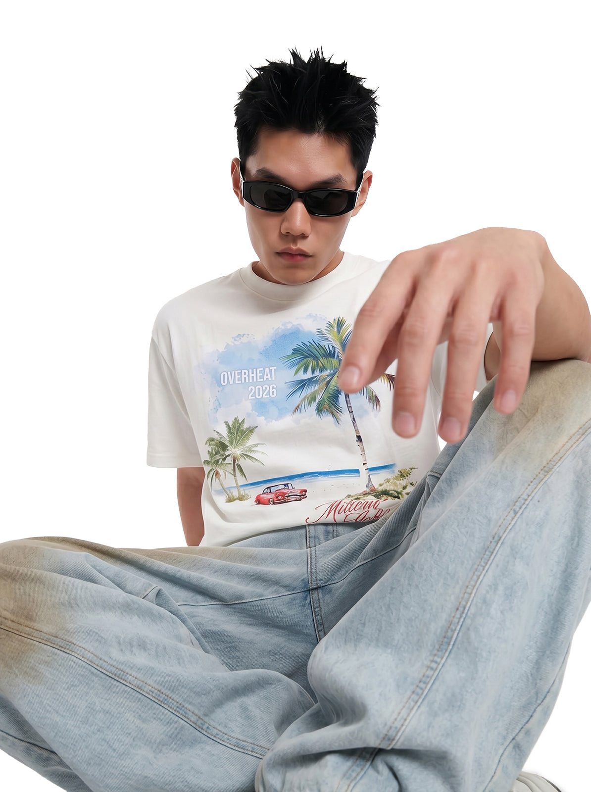 DIRTY WASH BALLOON JEANS