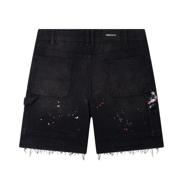 DOUBLE KNEES CANVAS SHORT