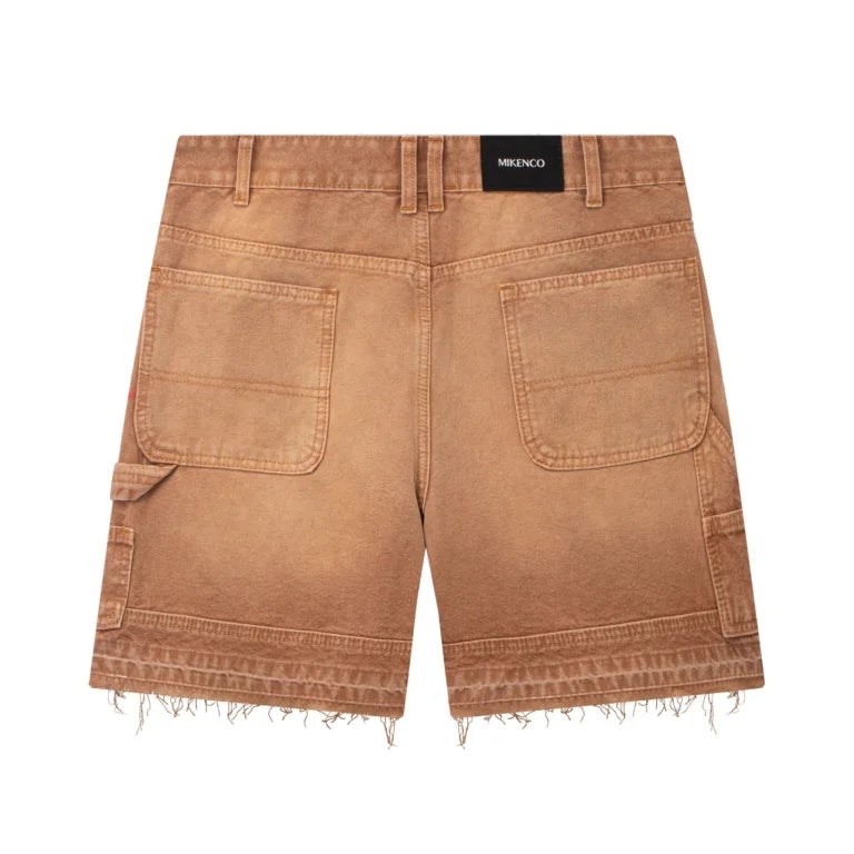 DOUBLE KNEES CANVAS SHORT