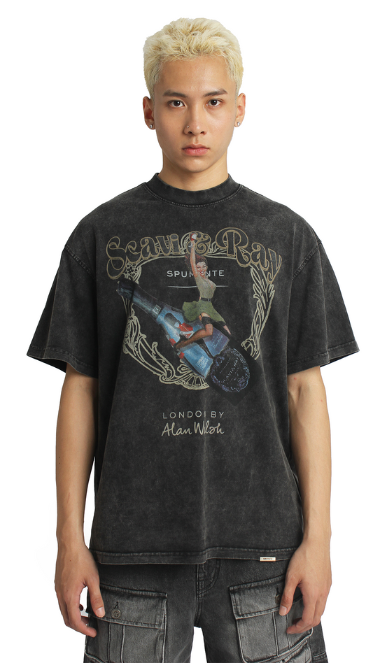 VINTAGE WASH SCAVI T-SHIRT