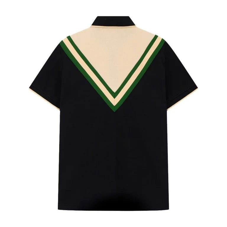 CHEVRON POLO – BLACK