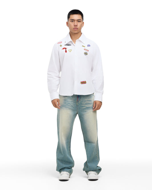 STICKER EMBROIDERED SHIRT