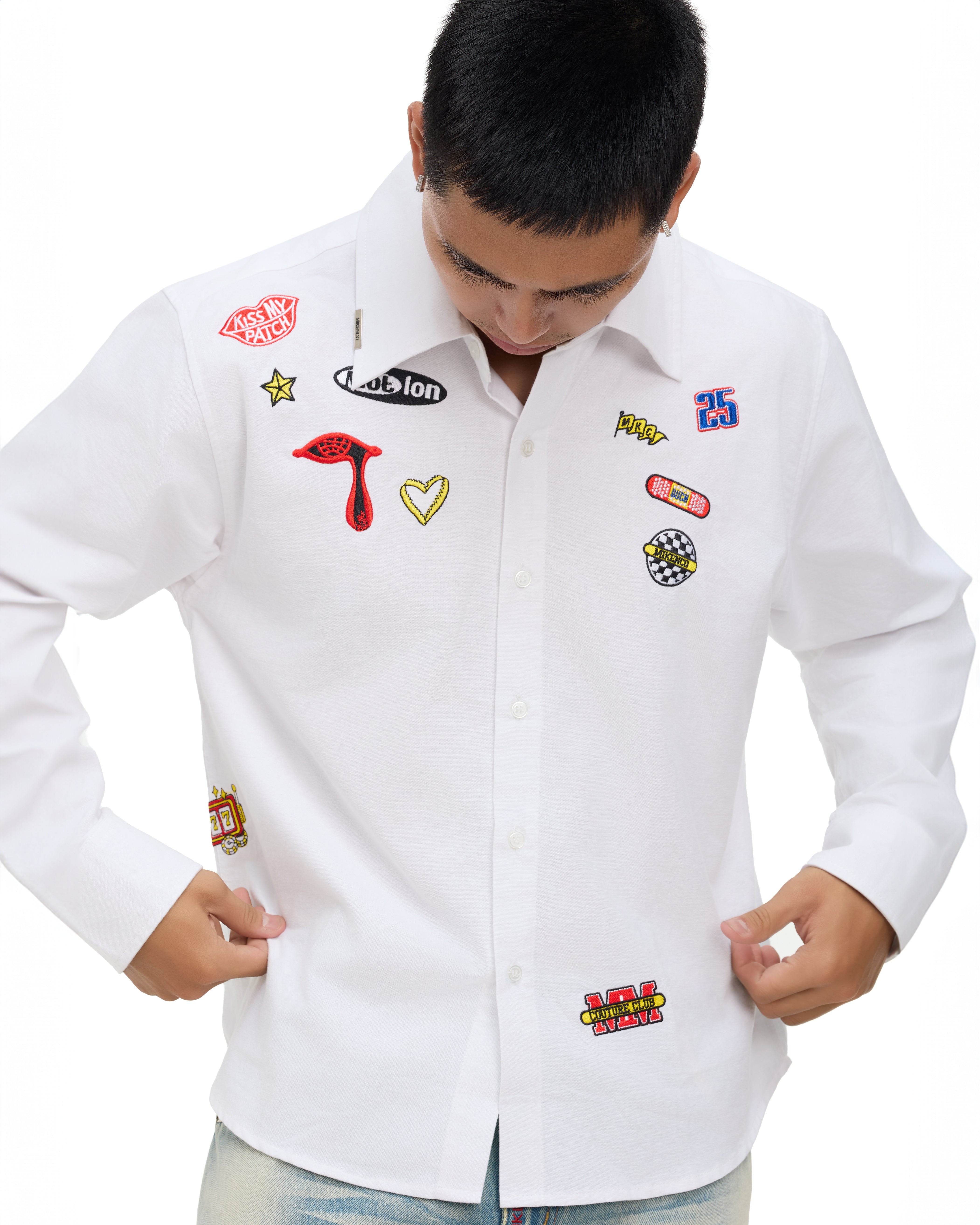 STICKER EMBROIDERED SHIRT
