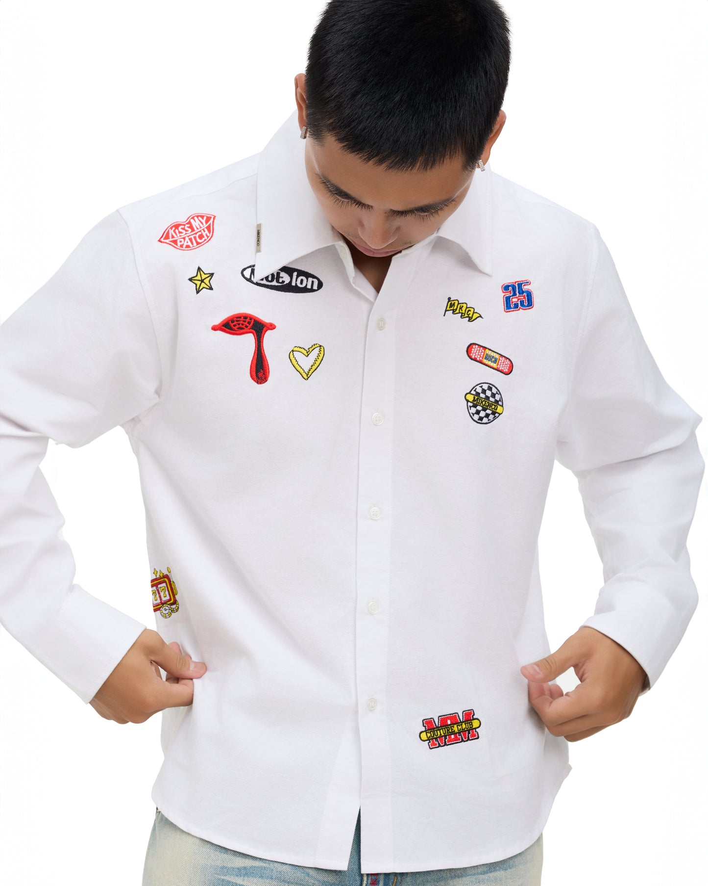STICKER EMBROIDERED SHIRT