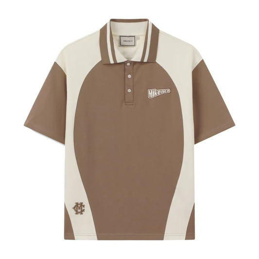 COLORBLOCK POLO – BROWN