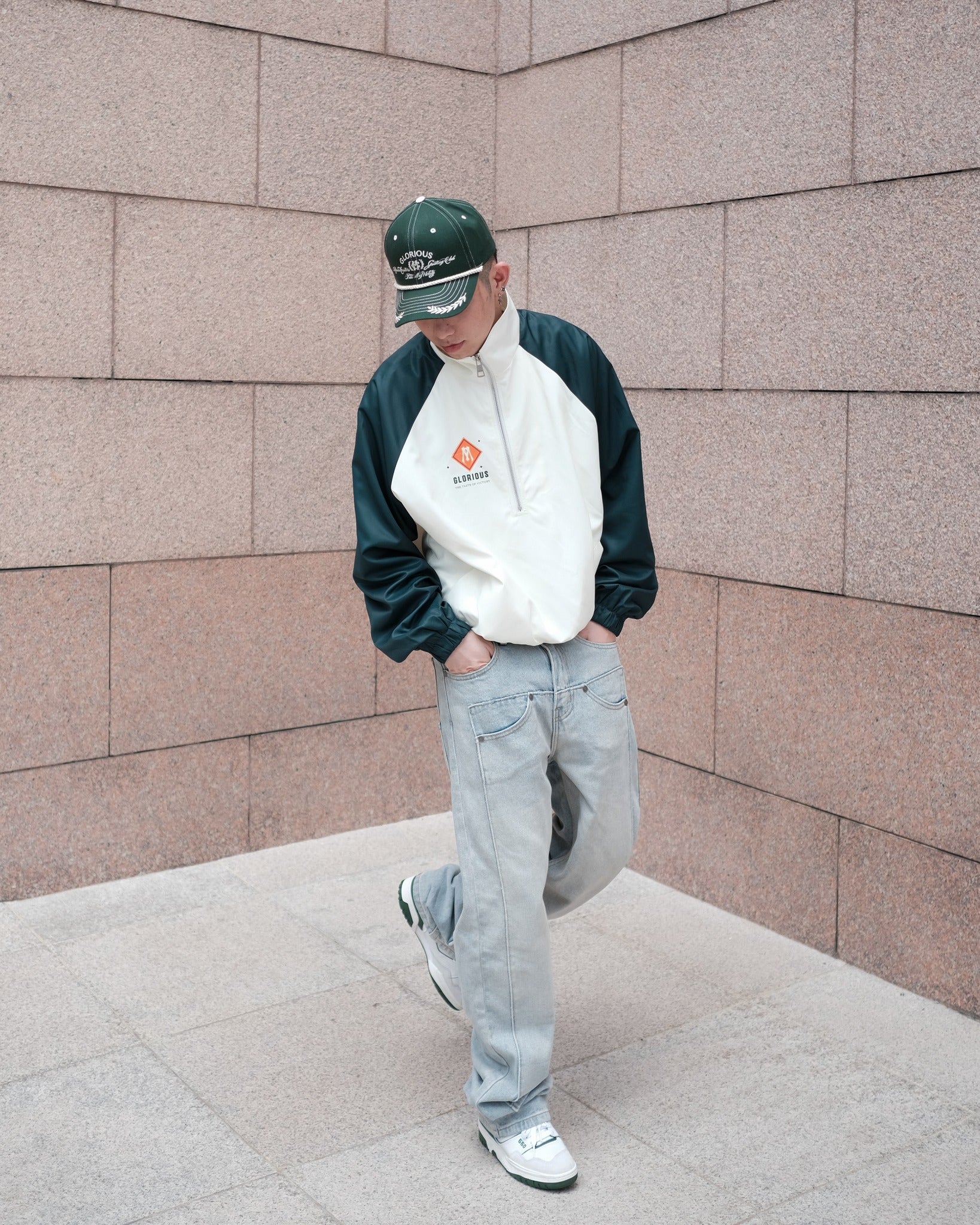 GLORY HALF ZIP WINDBREAKER