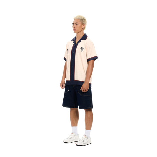 MONOGRAM SATIN SHIRT