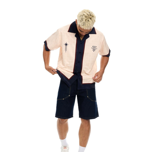 MONOGRAM SATIN SHIRT
