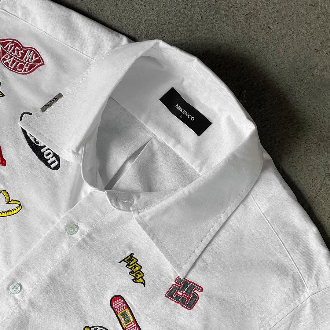 STICKER EMBROIDERED SHIRT