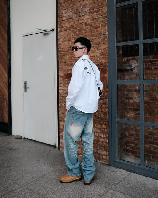 STICKER EMBROIDERED SHIRT