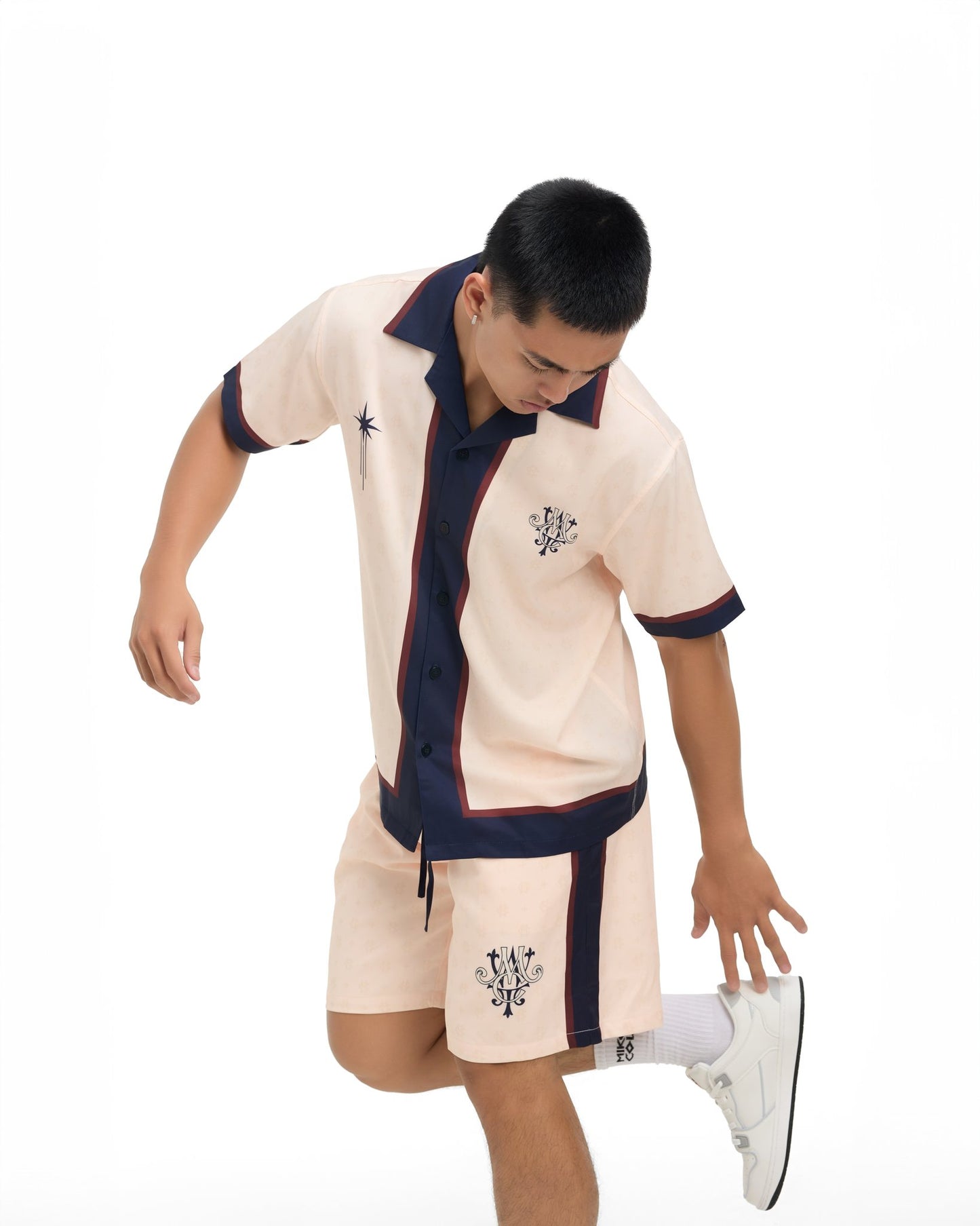 MONOGRAM SATIN SHORT