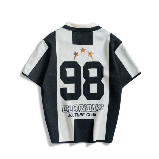 98 STRIPES KNIT POLO