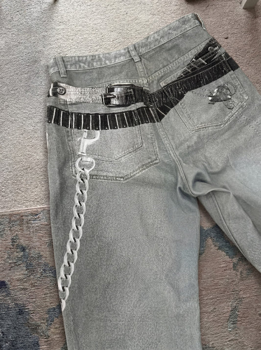 DECIBEL CHAINS STRAIGHT JEANS