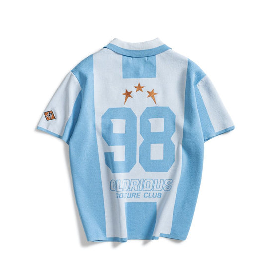 98 STRIPES KNIT POLO
