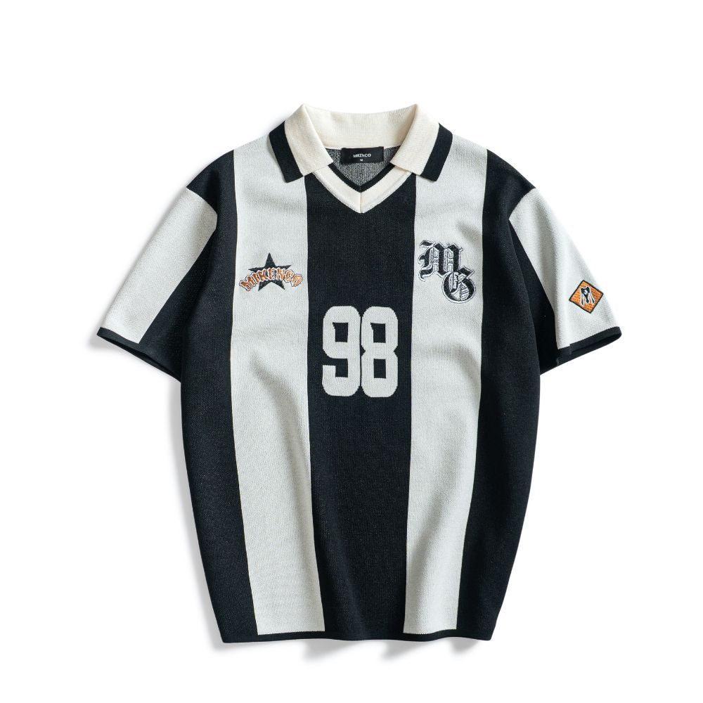 98 STRIPES KNIT POLO