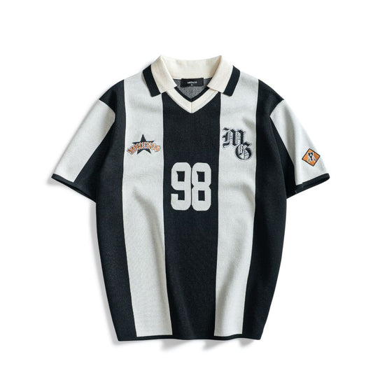 98 STRIPES KNIT POLO