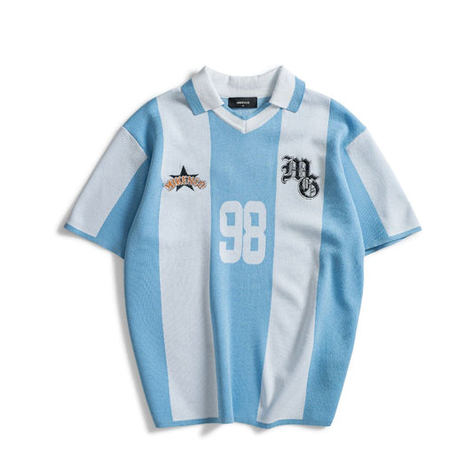 98 STRIPES KNIT POLO