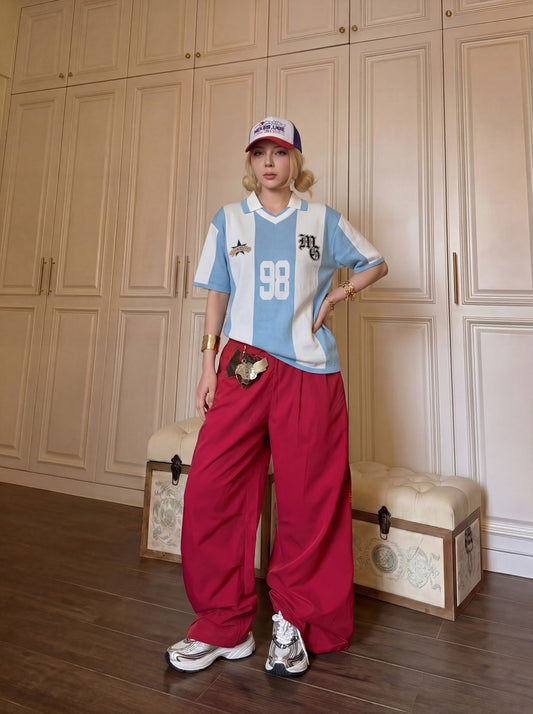 98 STRIPES KNIT POLO