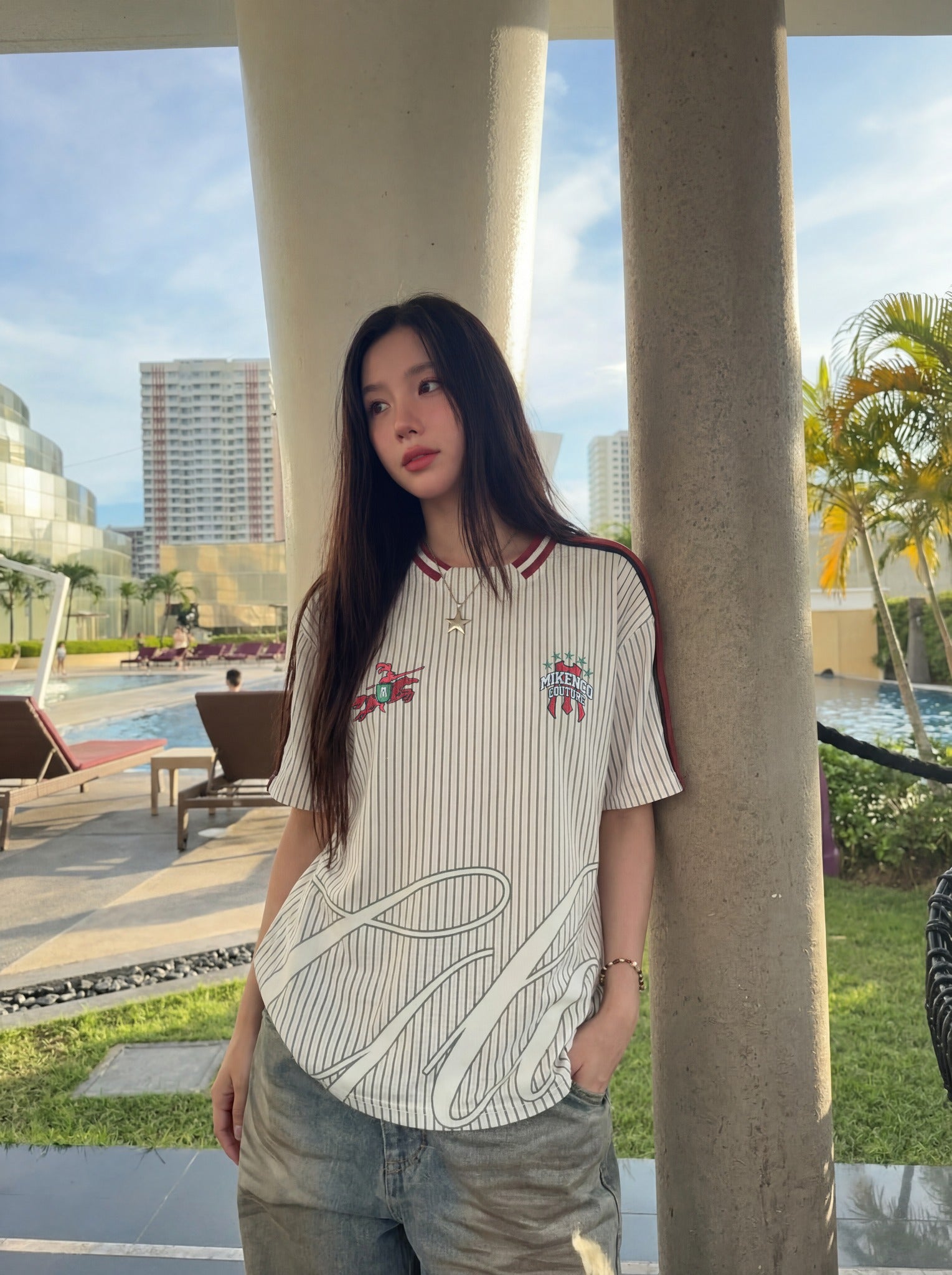 GLORY PINSTRIPE JERSEY