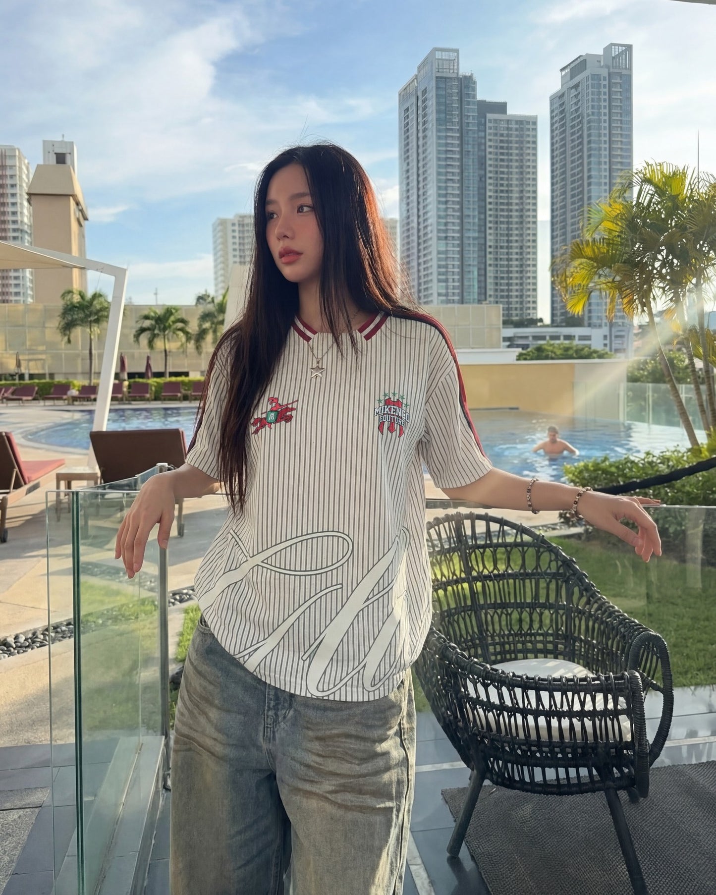 GLORY PINSTRIPE JERSEY