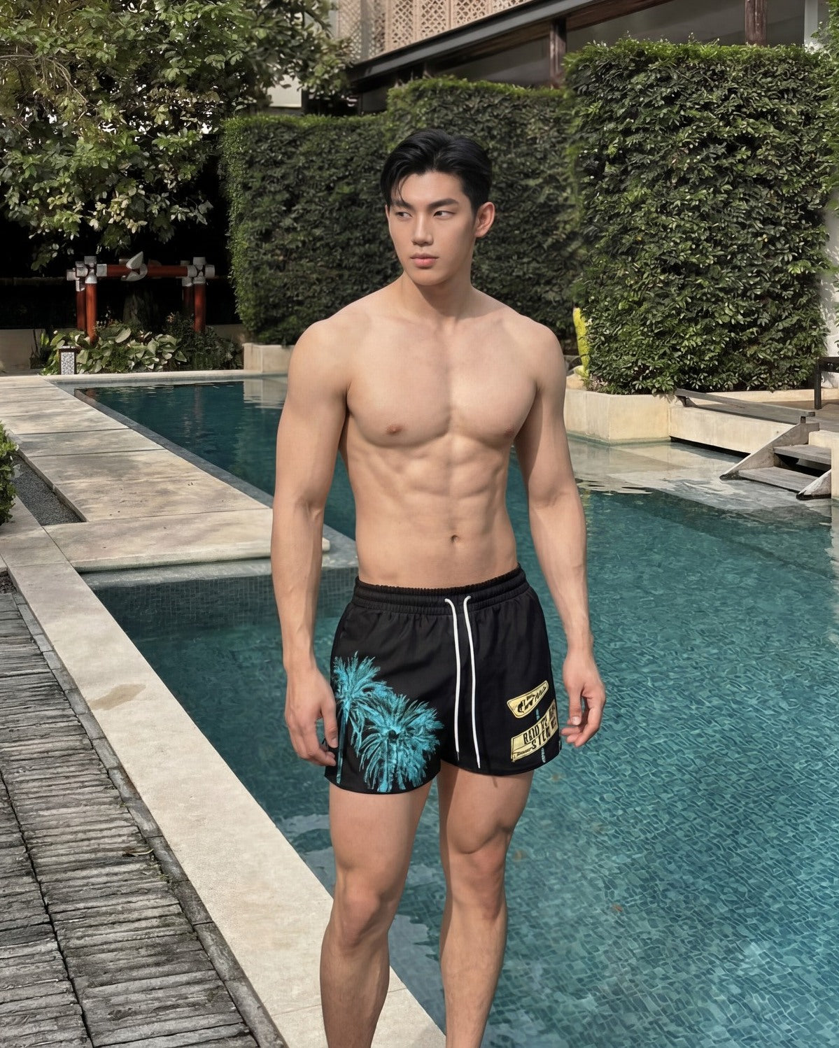 PALM COUTURE SWIM SHORT