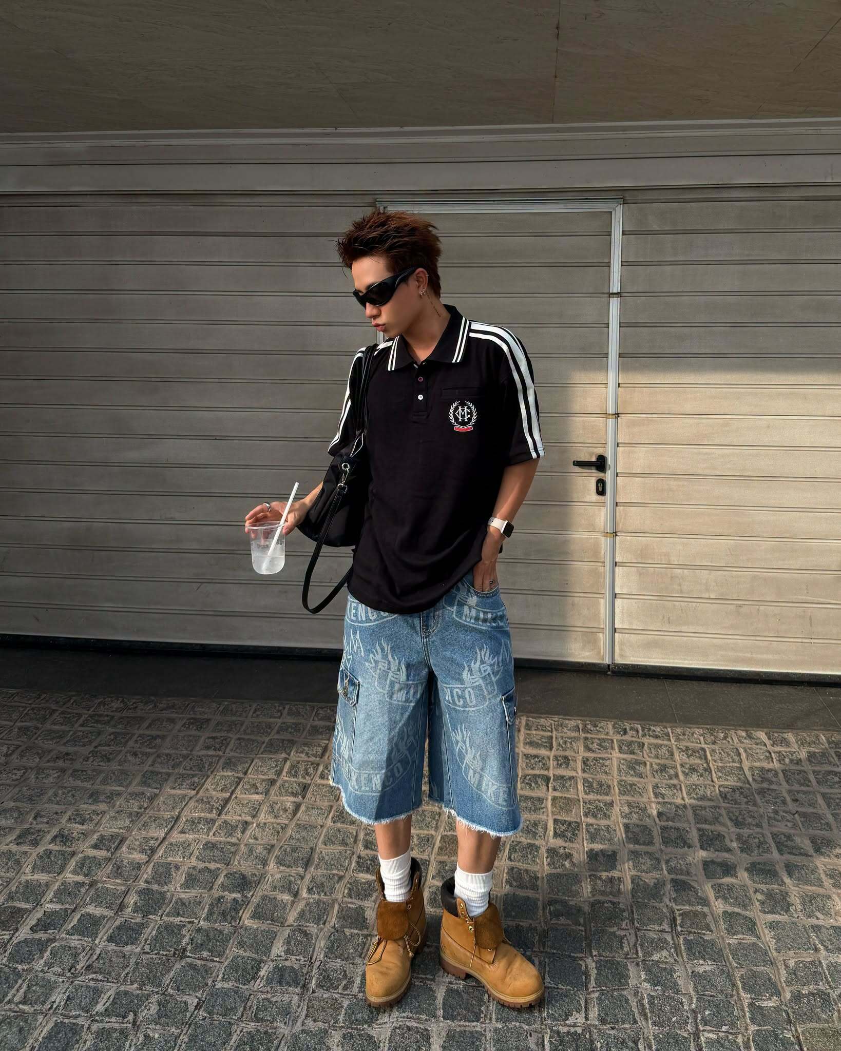 FLAME BANNER CARGO SHORT