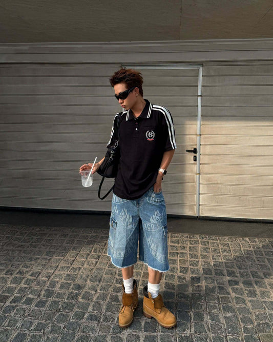 FLAME BANNER CARGO SHORT