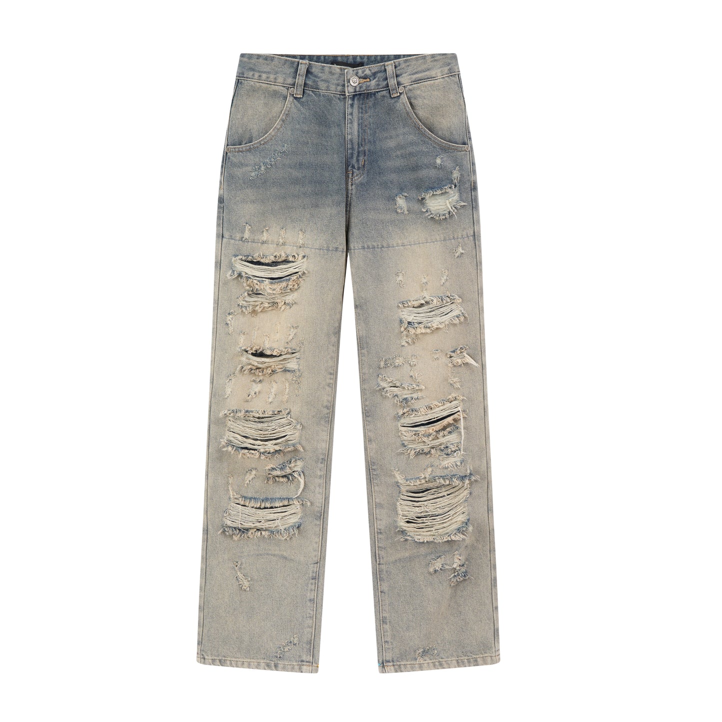 DESTROYED STACKED JEANS