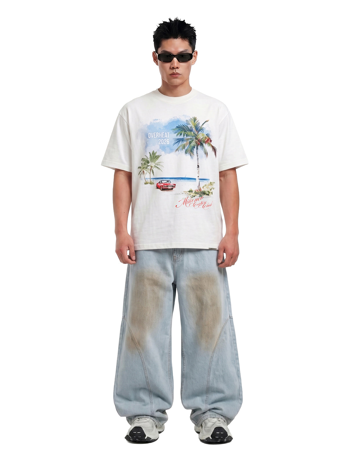 DIRTY WASH BALLOON JEANS