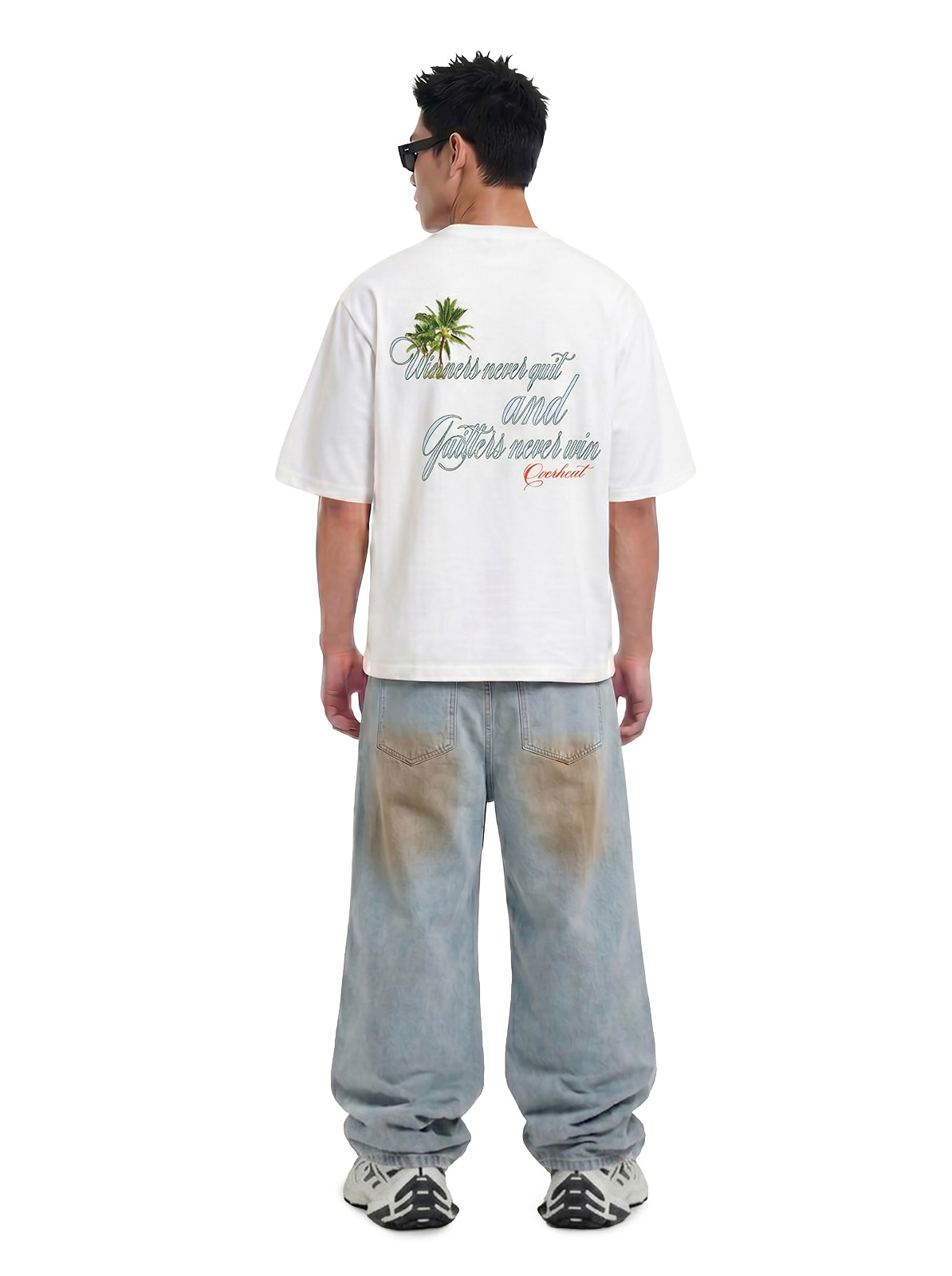 DIRTY WASH BALLOON JEANS