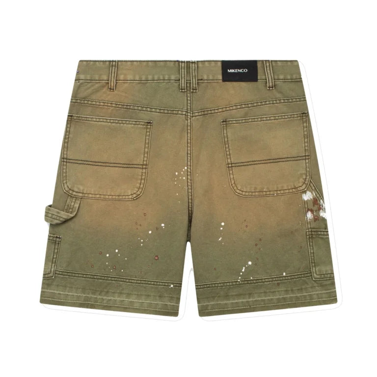 DOUBLE KNEES CANVAS SHORT