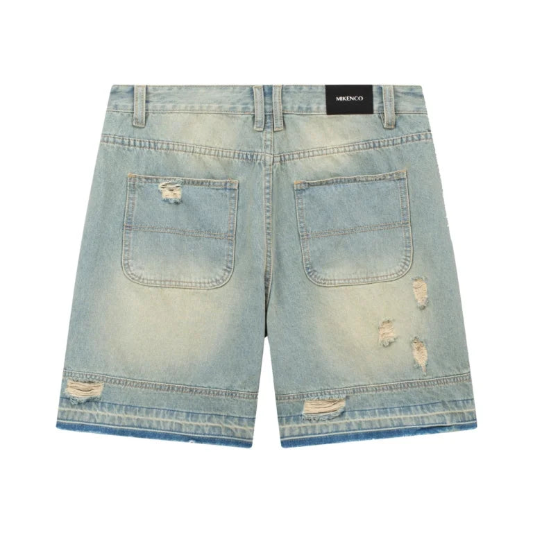 DOUBLE KNEES DISTRESSED SHORT