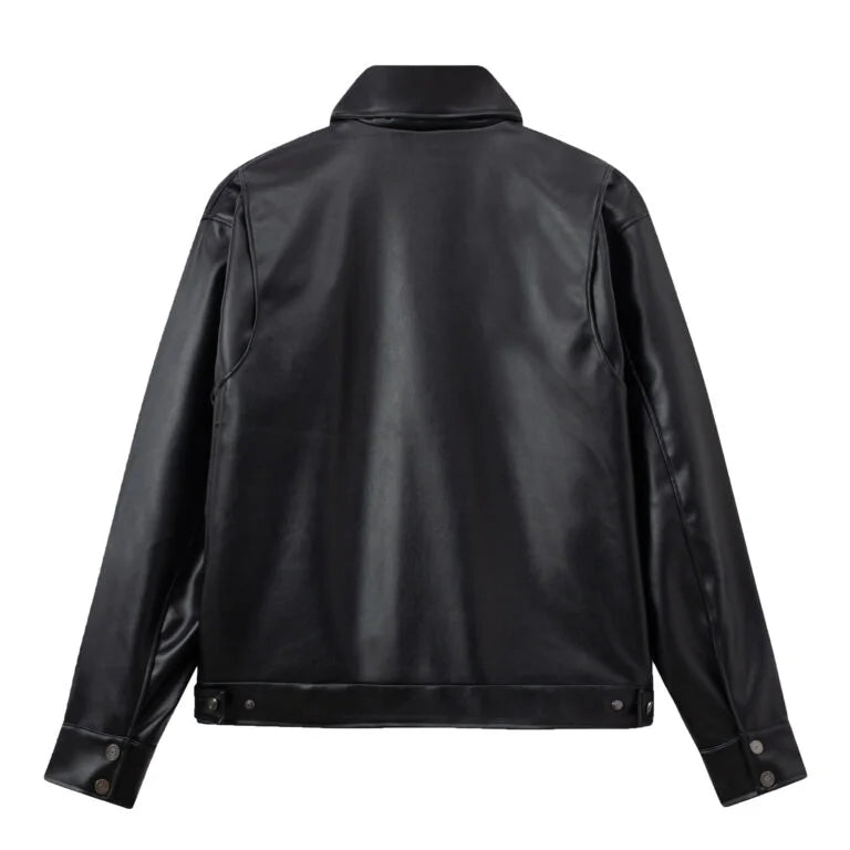 LAYER PU LEATHER JACKET