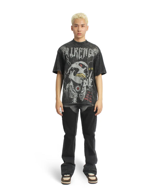 FLARE DOUBLE KNEES JEANS