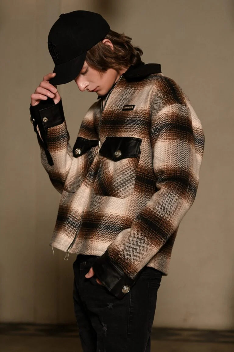 TARTAN WOOL OVERSHIRT